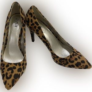 a.n.a. Leopard Print Heels